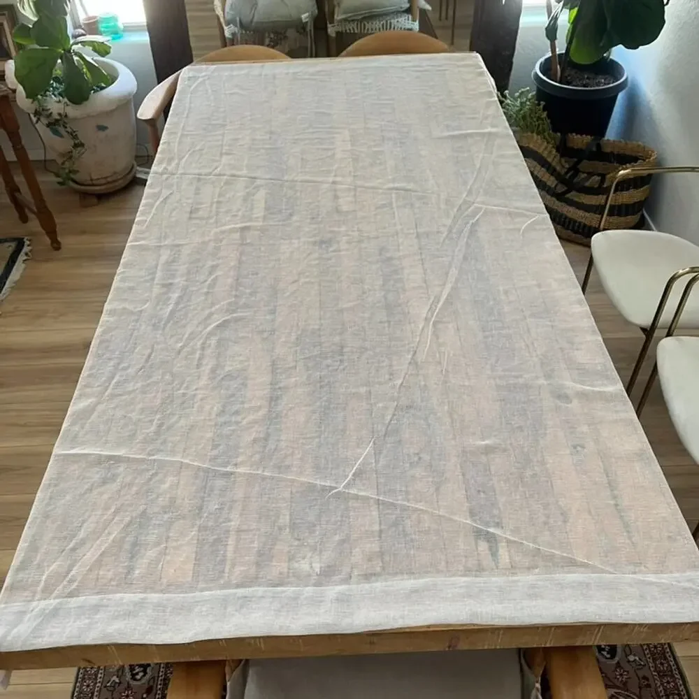 Sheer Light Filtering Transparent Lightweight Window Curtain Panels